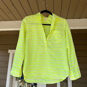 J.Crew - Tunic - Neon Green Stripe - XXS